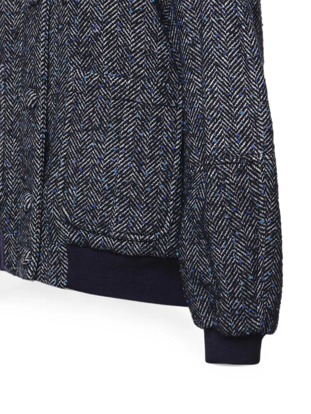 Genny Bomberjack met visgraat-patroon Blauw