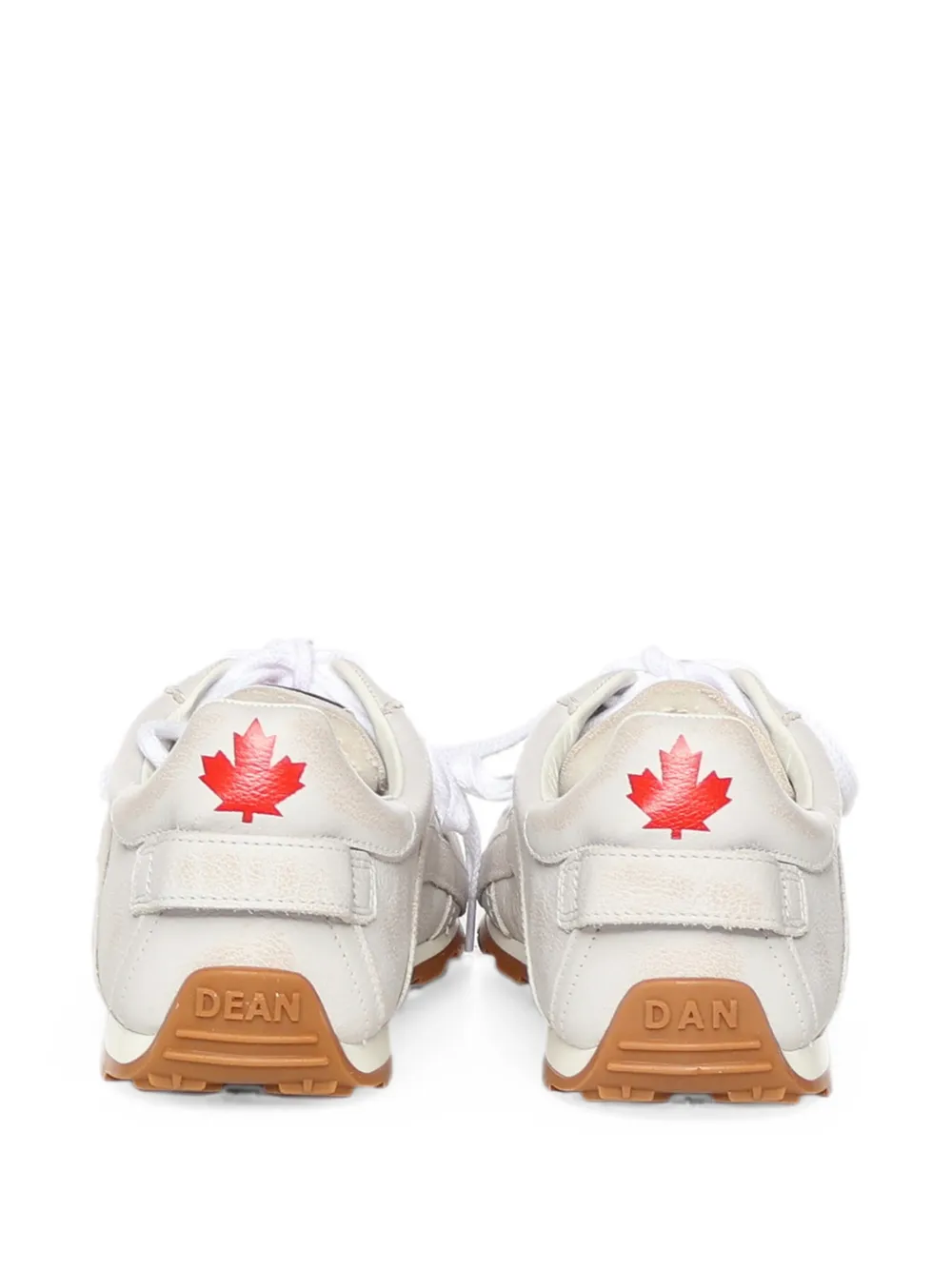DSQUARED2 logo-print panelled sneakers Beige