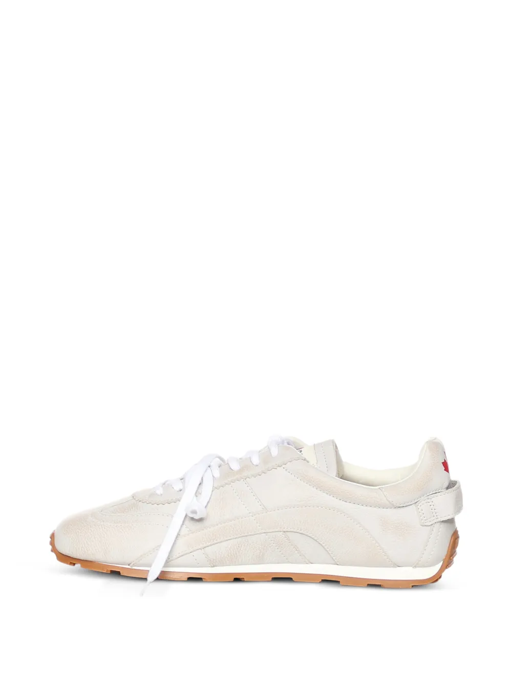 DSQUARED2 logo-print panelled sneakers Beige