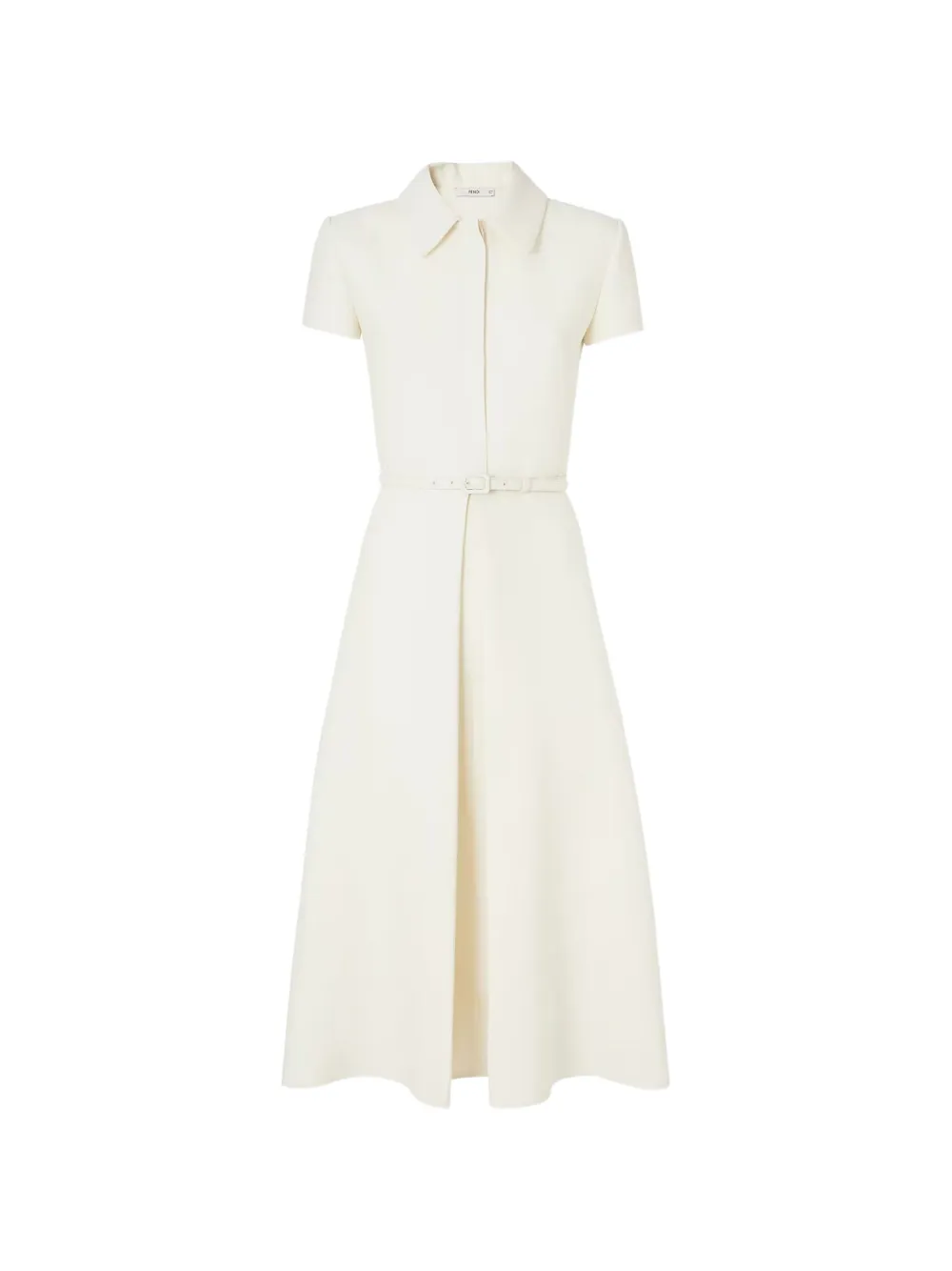 FENDI ivory wool and silk dress - Bianco