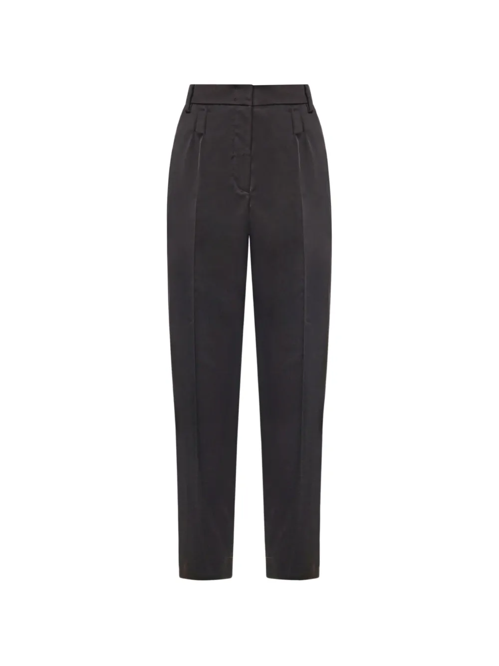 Genny pressed-crease straight-leg trousers - Nero