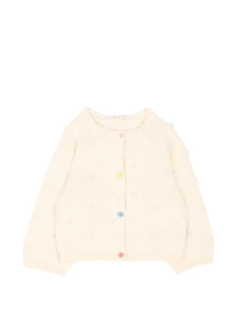 Stella McCartney Kids bobble-knit button-up cardigan