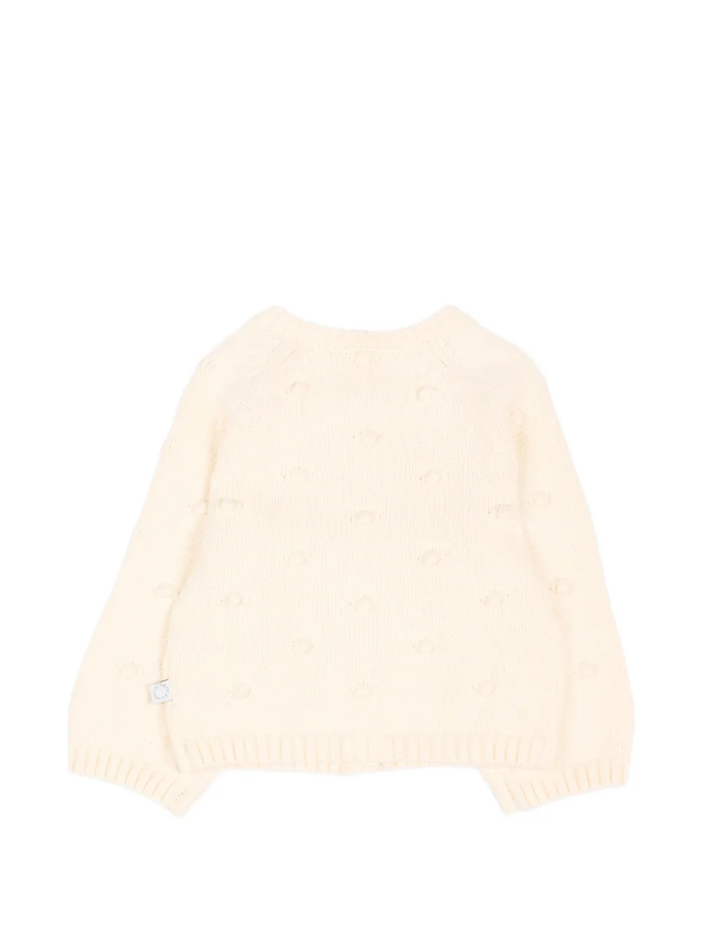 Stella McCartney Kids Gebreid vest met bolletjes met knopen Wit