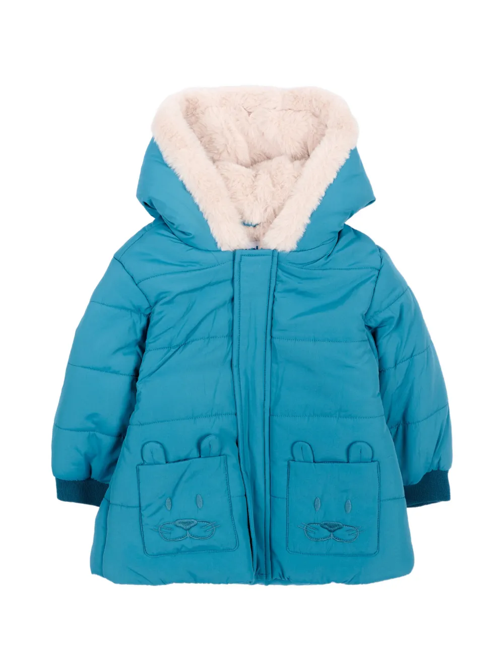 Mayoral quilted hooded padded coat - Blu