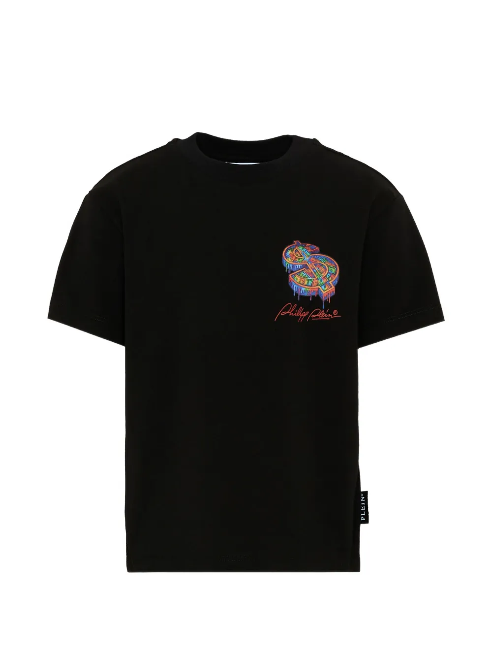 Philipp Plein Junior graphic-print cotton T-shirt - Nero