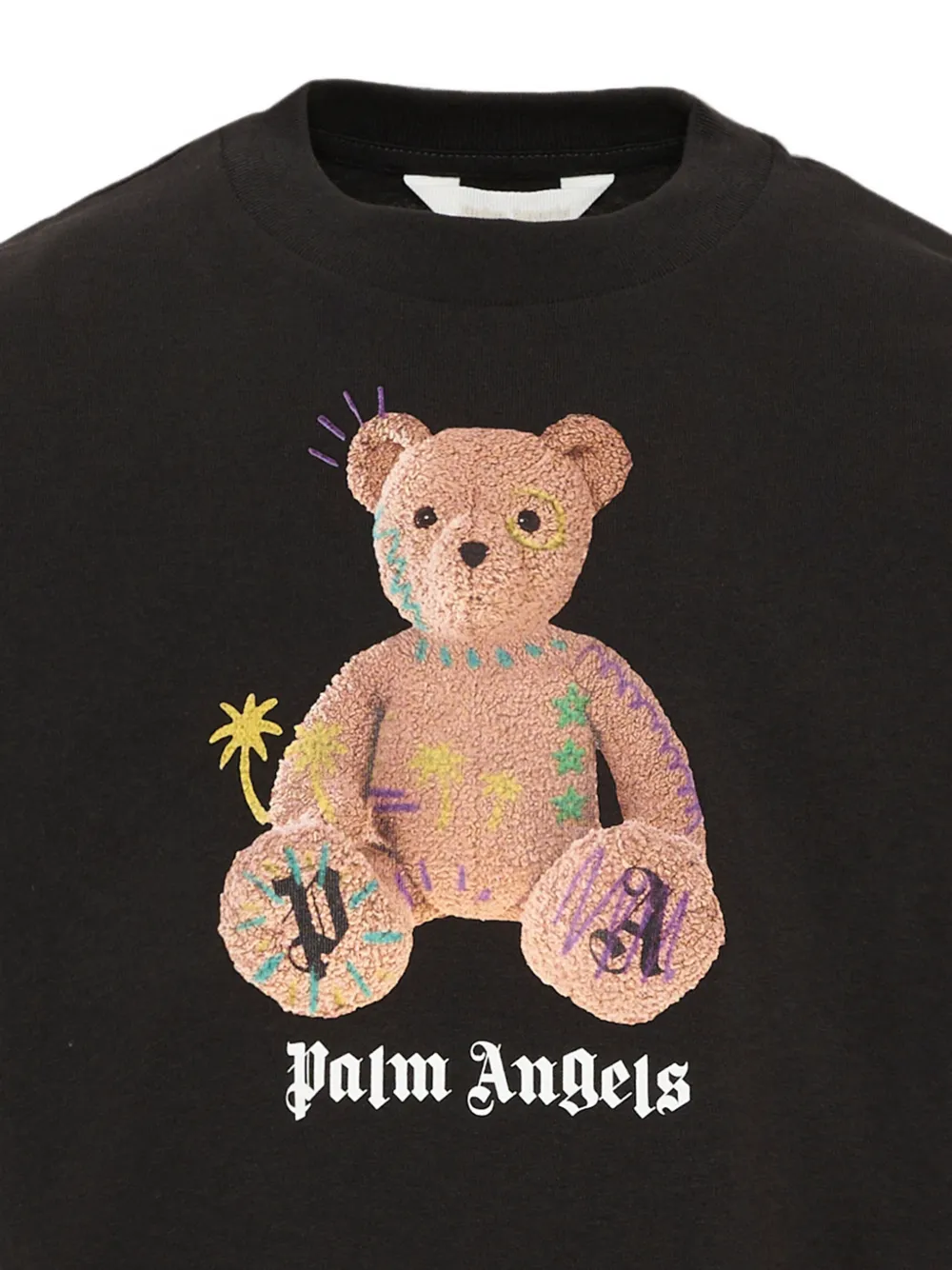 Palm Angels Kids T-shirt met Bear-print Zwart