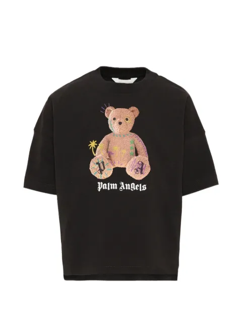 Palm Angels Kids Camiseta com estampa Bear