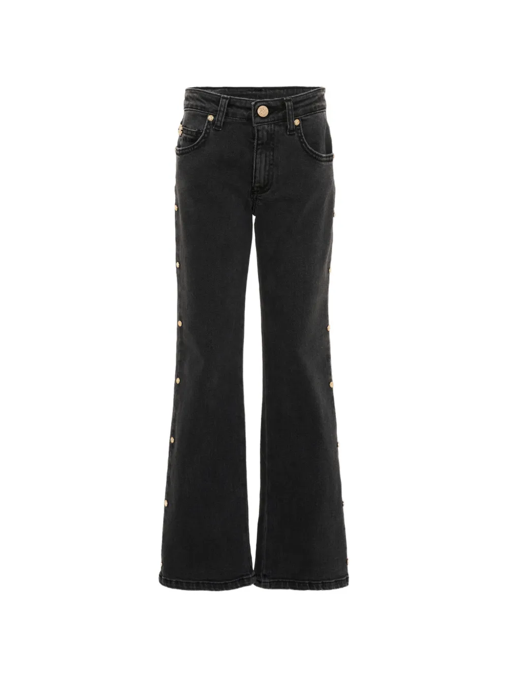 Roberto Cavalli Junior stud-embellished flared jeans - Nero