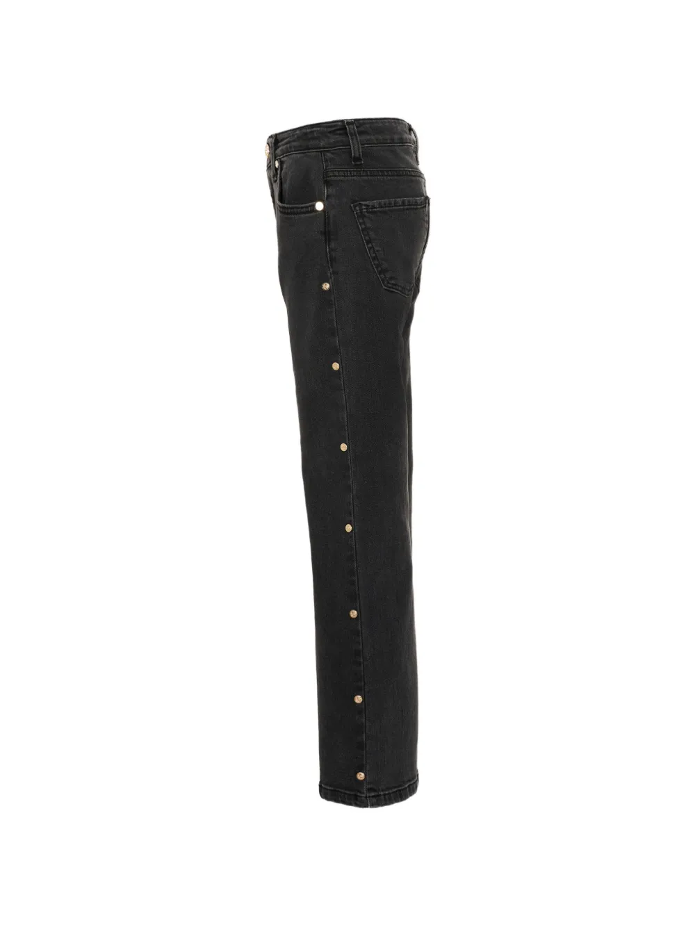 Roberto Cavalli Junior Flared jeans verfraaid met studs Zwart