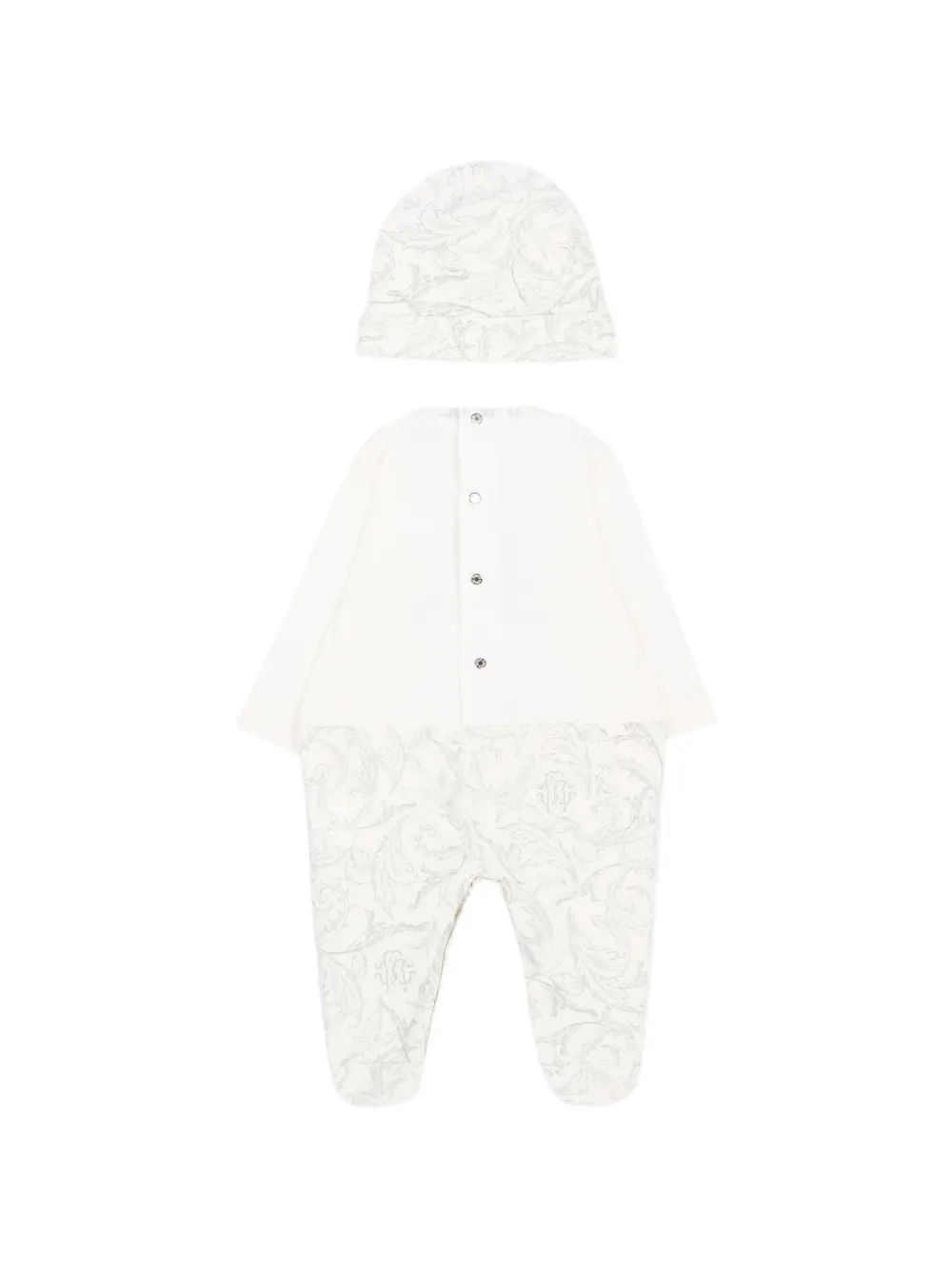 Roberto Cavalli Junior Babypakje met logoprint Wit