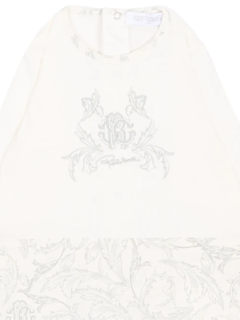 Roberto Cavalli Junior Babypakje met logoprint Wit