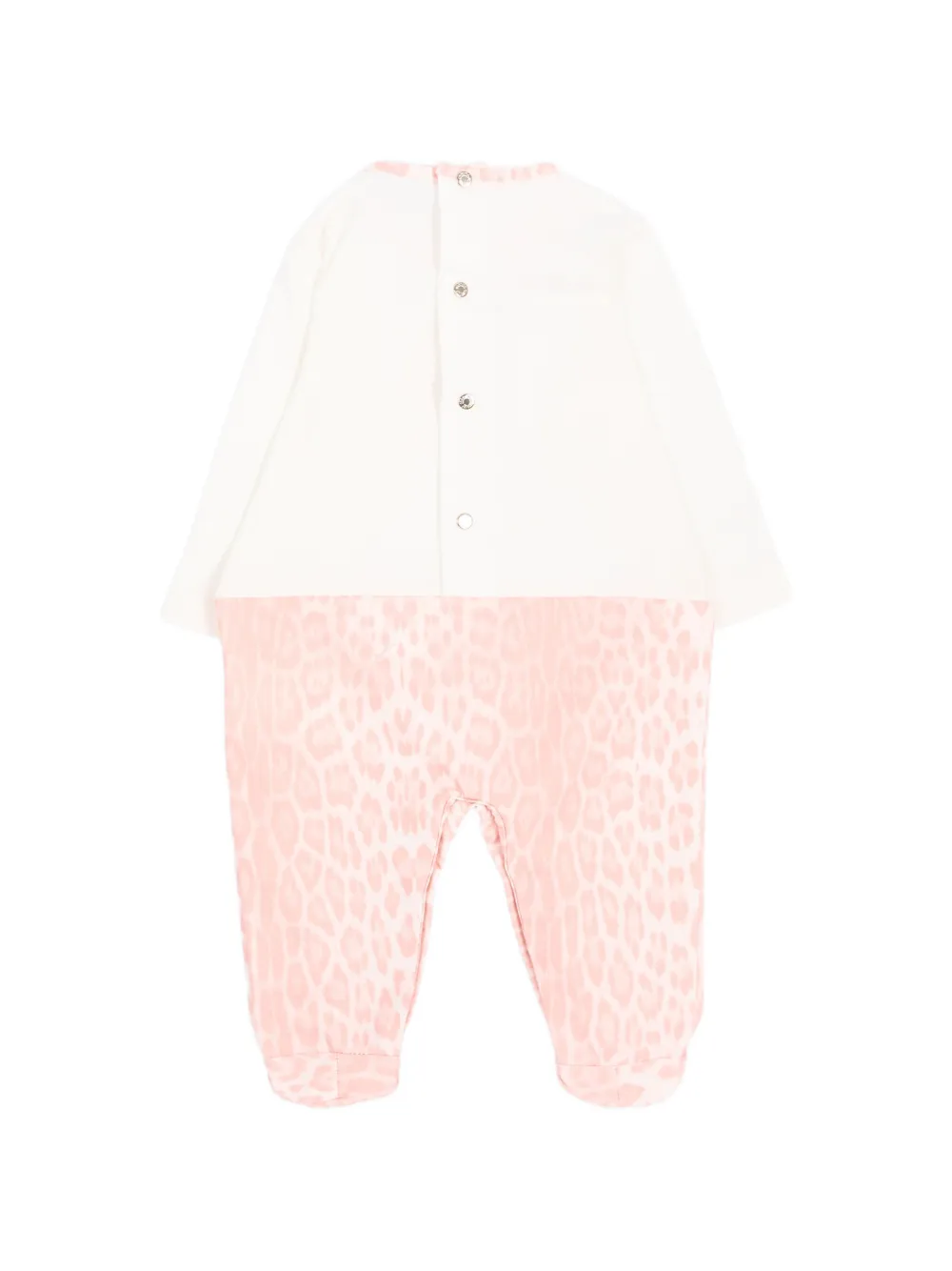 Roberto Cavalli Junior Romperset met luipaard-print en geborduurd logo Roze