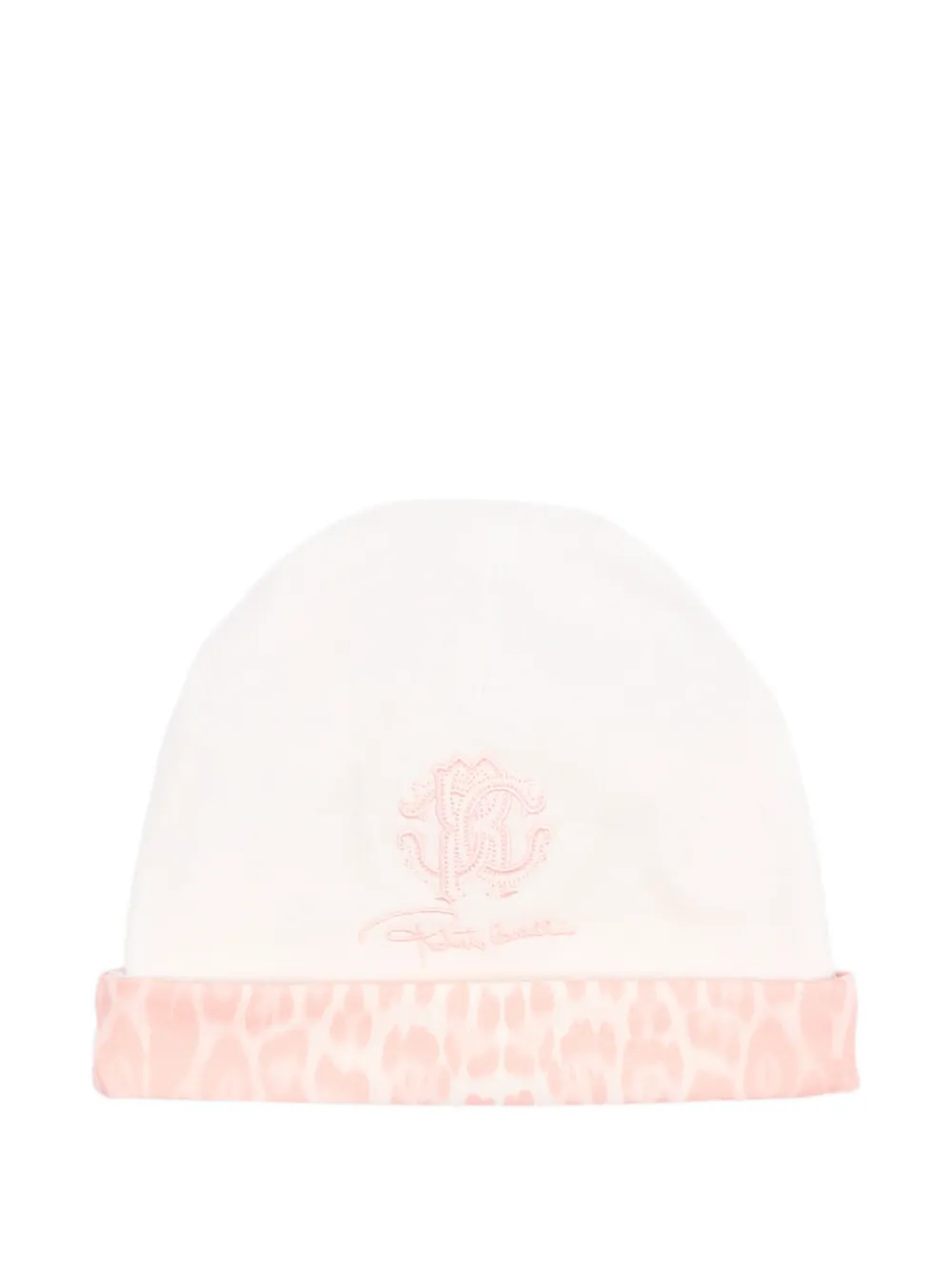 Roberto Cavalli Junior Romperset met luipaard-print en geborduurd logo Roze