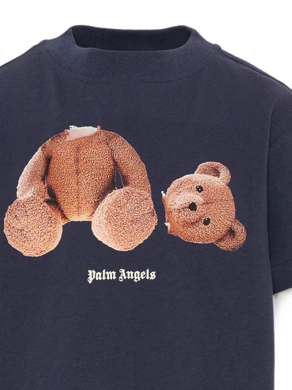 Palm Angels Kids T-shirt met teddybeerprint Blauw