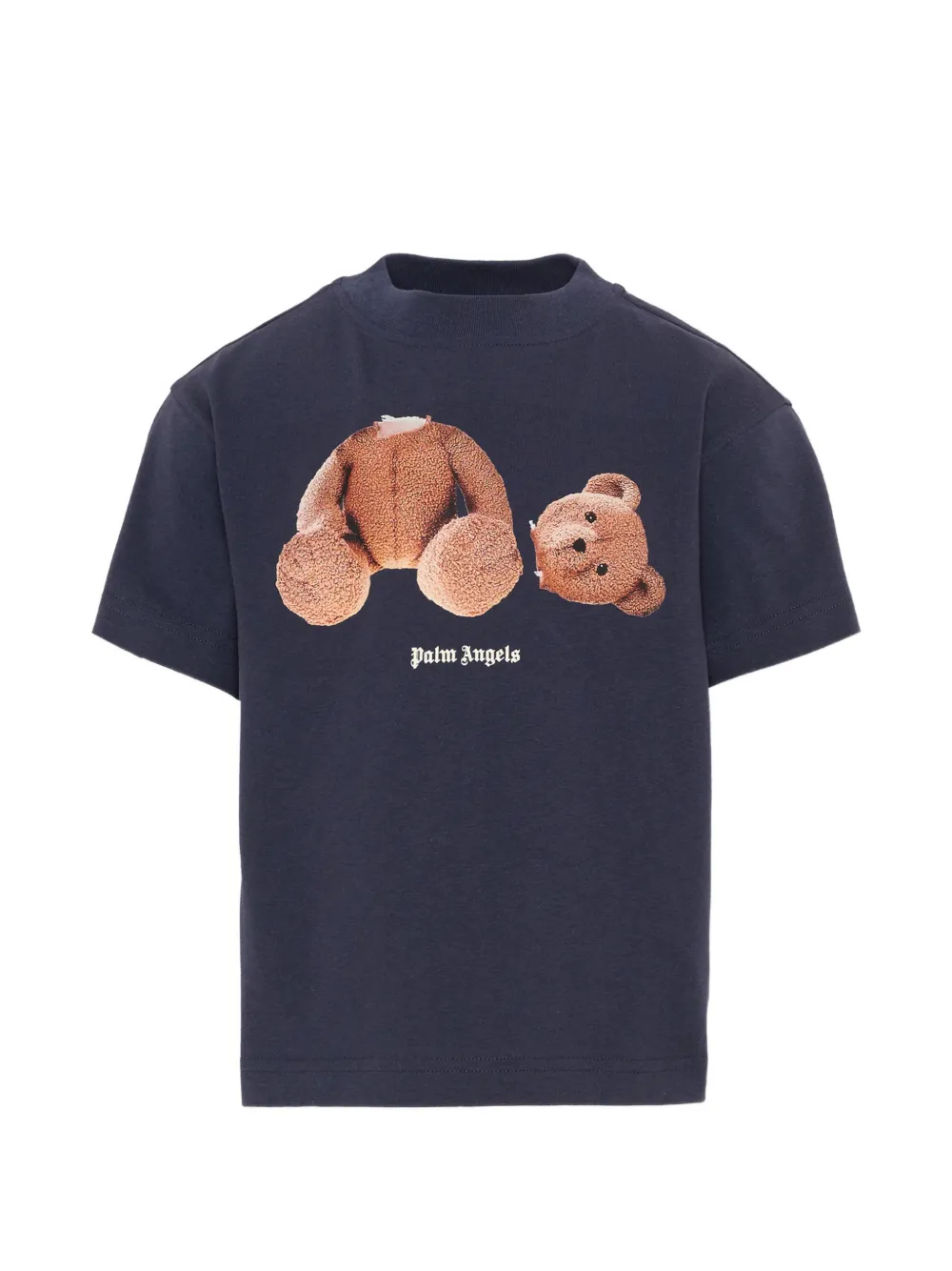 Palm Angels Kids bear-print T-shirt - Blu