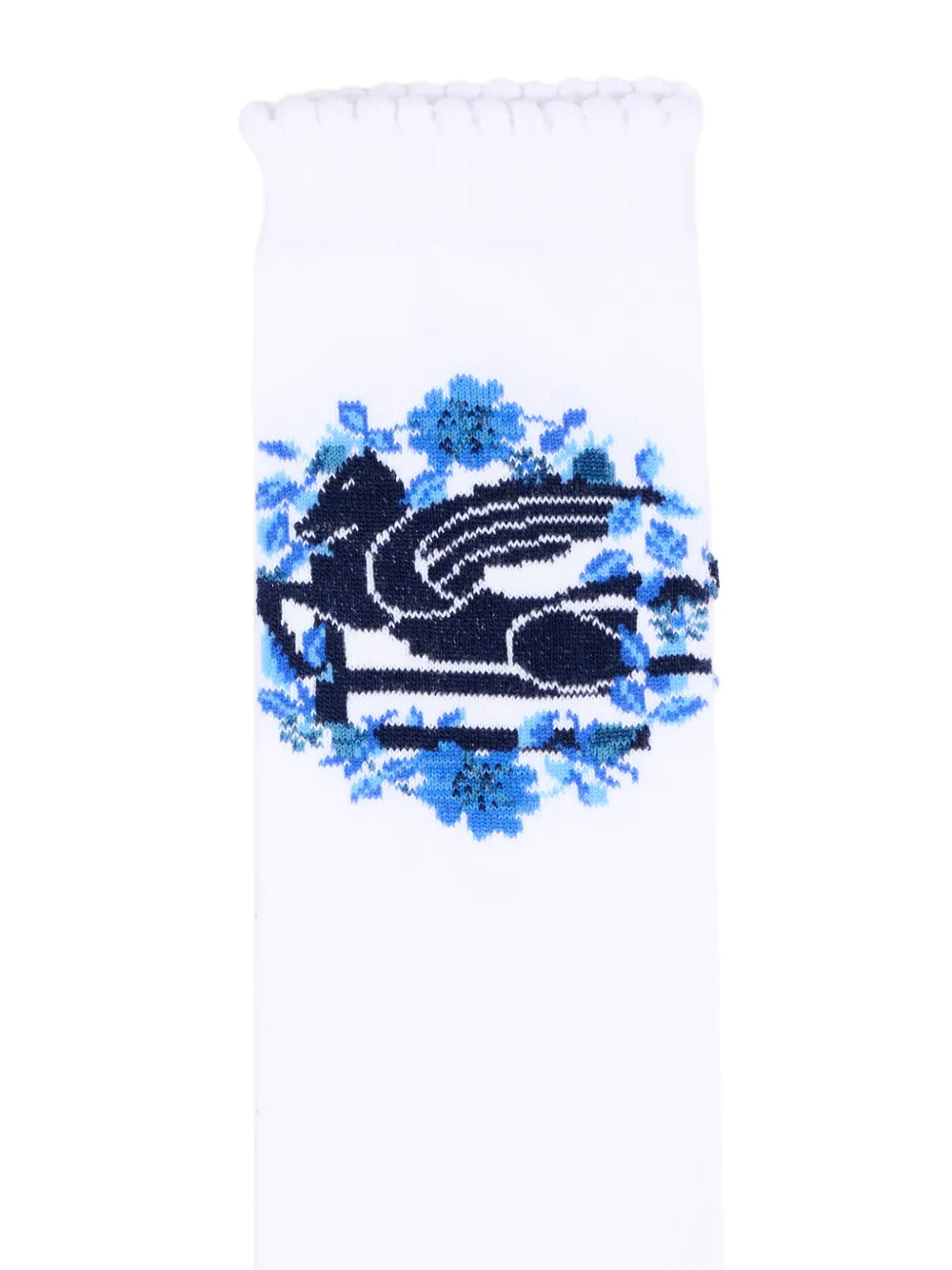 ETRO KIDS Pegaso sokken met bloemenprint Wit