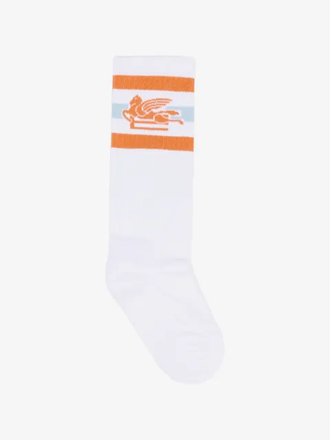 ETRO KIDS Pegasus-motif striped socks