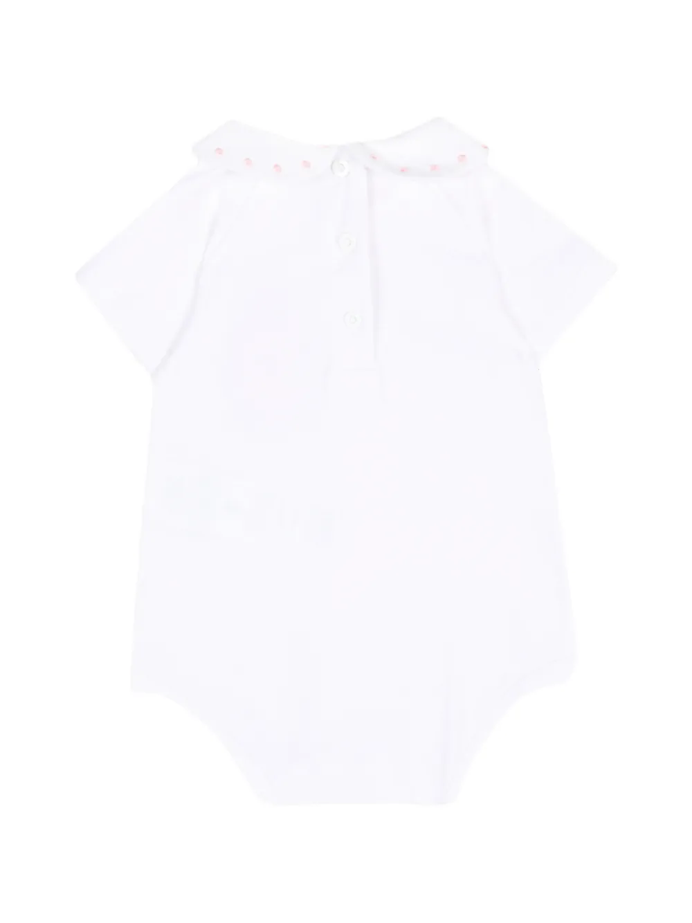 ETRO KIDS Romper met Peter Pan-kraag en borduurwerk Wit