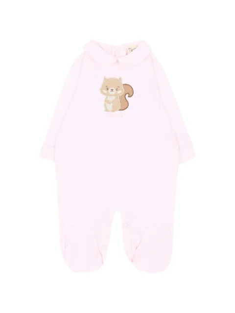 NANAN squirrel-patch Peter Pan-collar pajamas