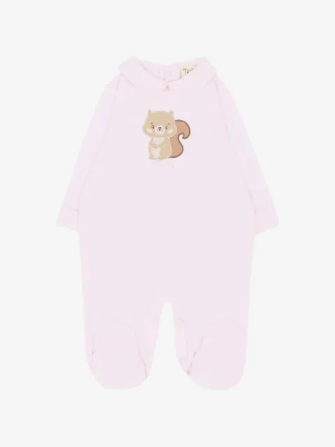 NANAN squirrel-patch Peter Pan-collar pajamas