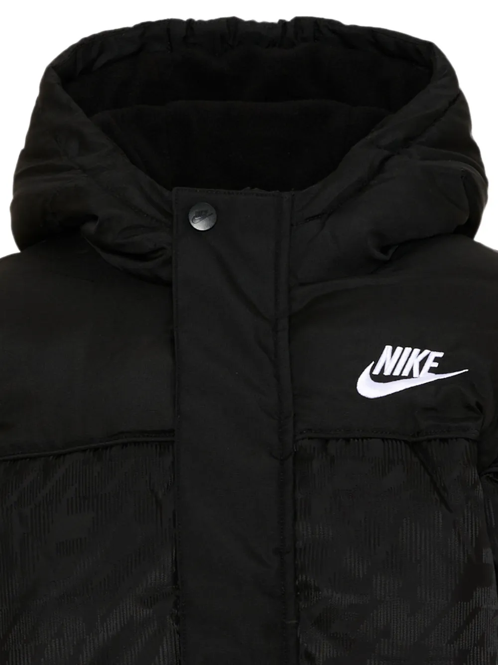Nike Kids Donsjack met geborduurd logo Zwart