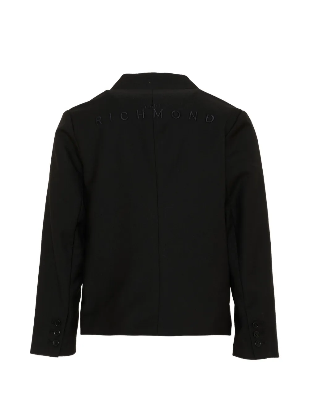 John Richmond Junior Blazer met geborduurd logo Zwart
