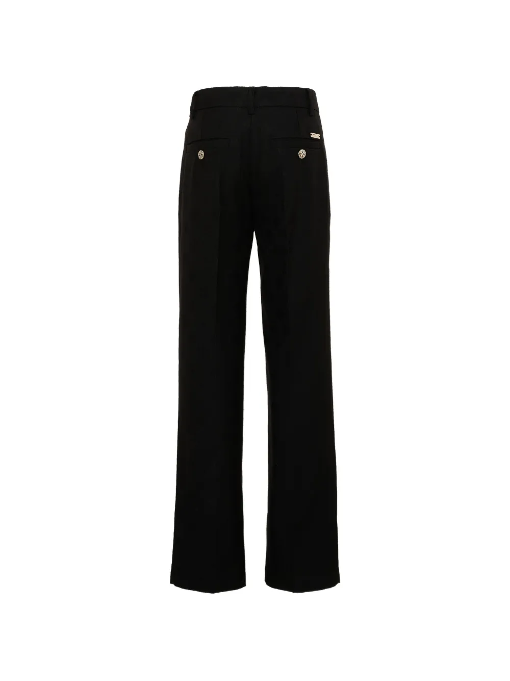 John Richmond Junior Pantalon met monogram jacquard Zwart