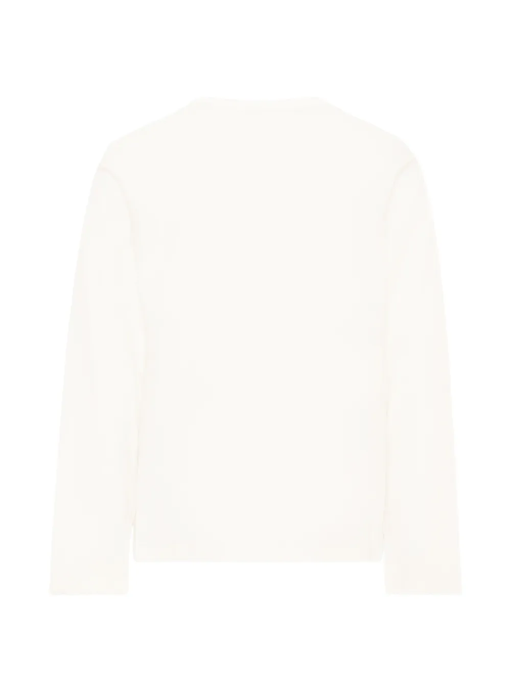 Roberto Cavalli Junior T-shirt met lange mouwen en logo-print Wit