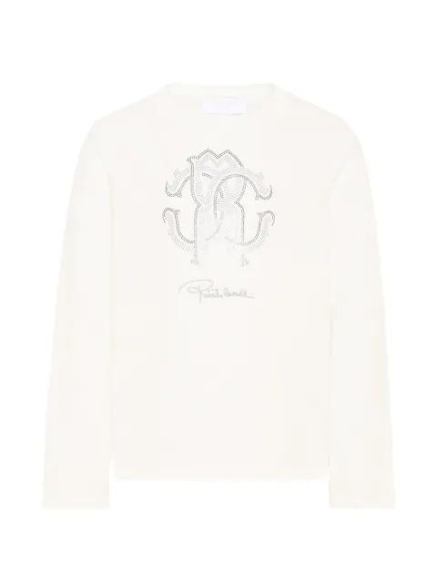 Roberto Cavalli Junior logo-print long-sleeve T-shirt