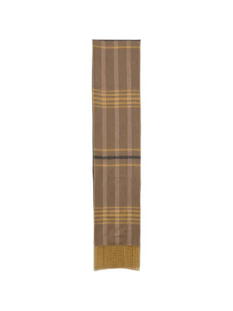ETRO check paisley-print scarf