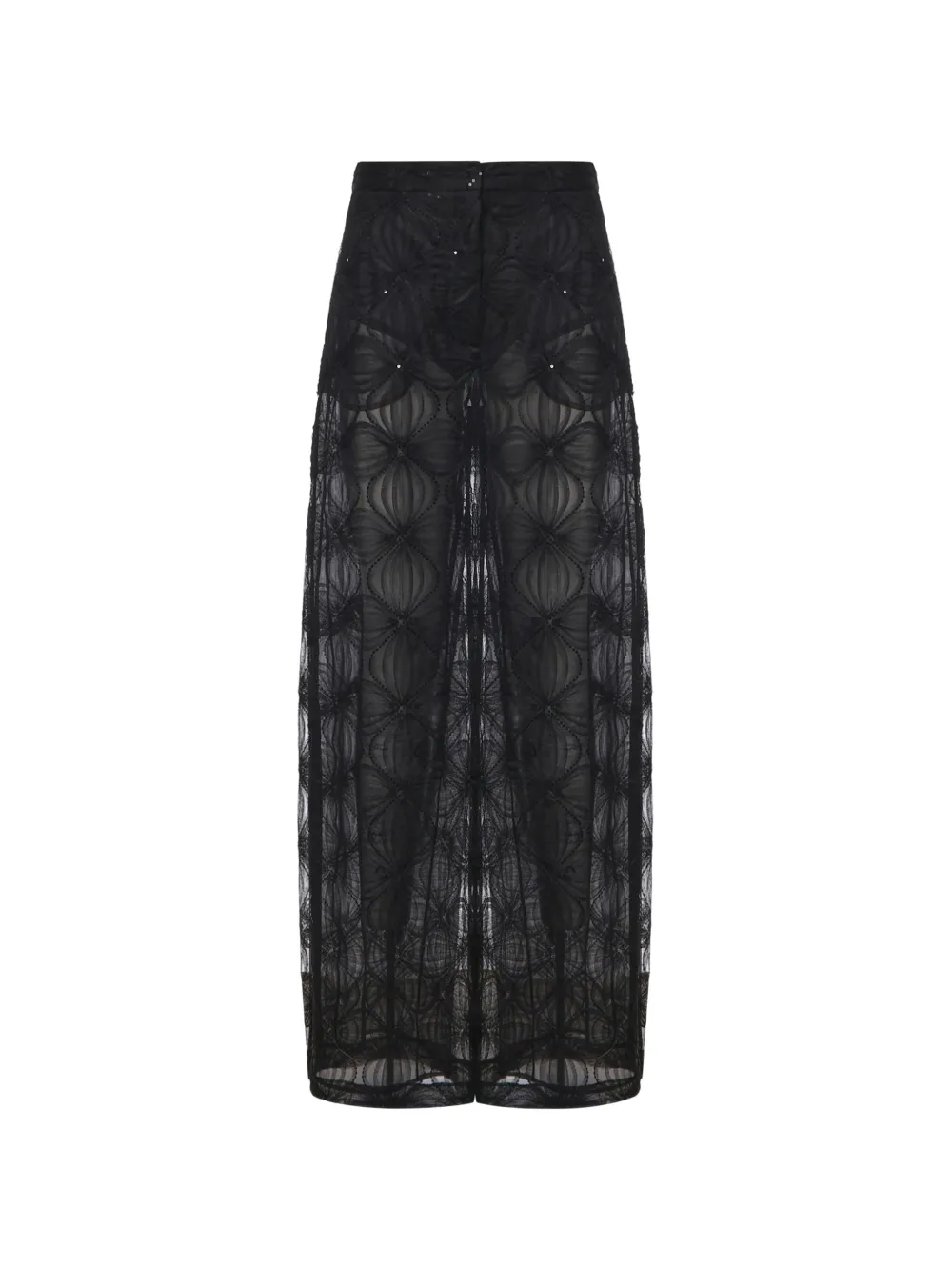 Genny sequin-embellished palazzo pants - Nero