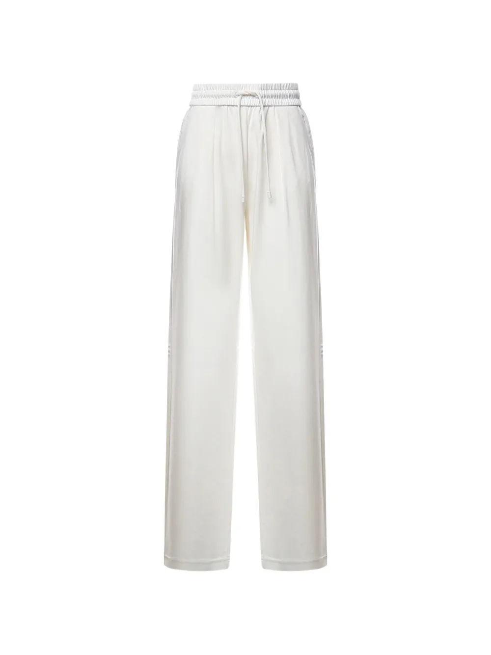 Max Mara Drawstring Wide-leg Track Pants In Nude