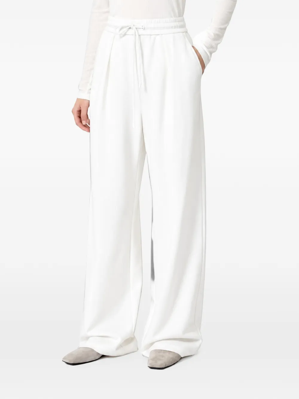 Max Mara Trainingsbroek met trekkoord Beige