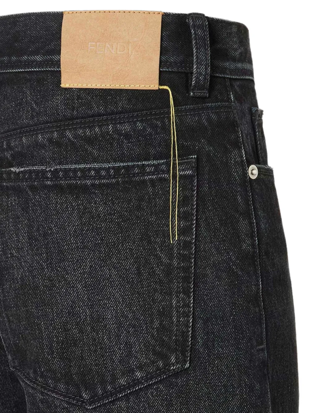 FENDI Lange jeans Zwart