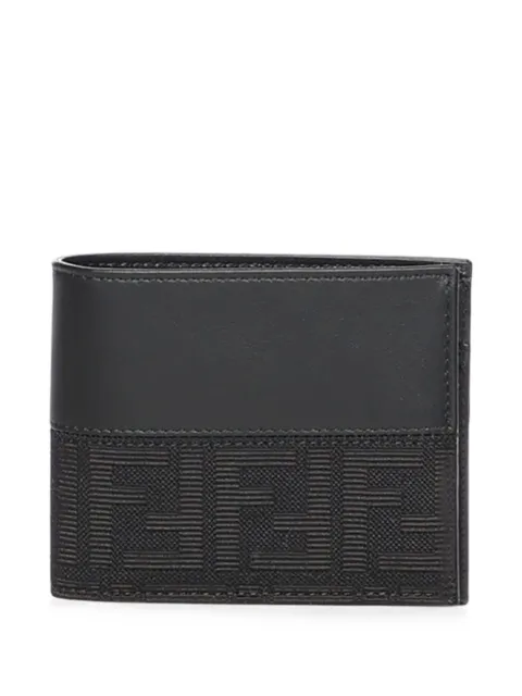 FENDI FF logo leather wallet