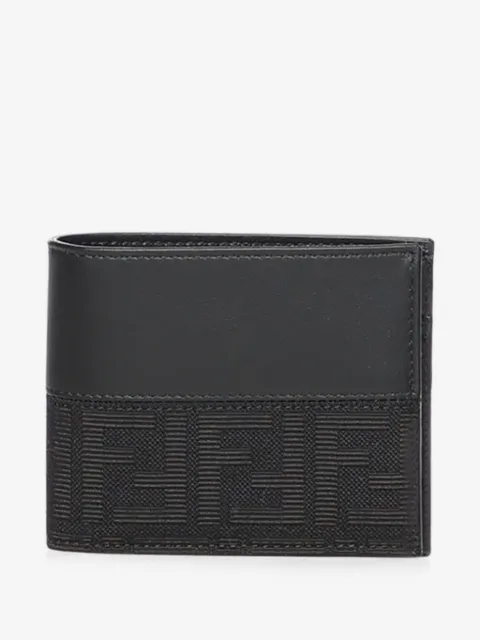 FENDI FF logo leather wallet