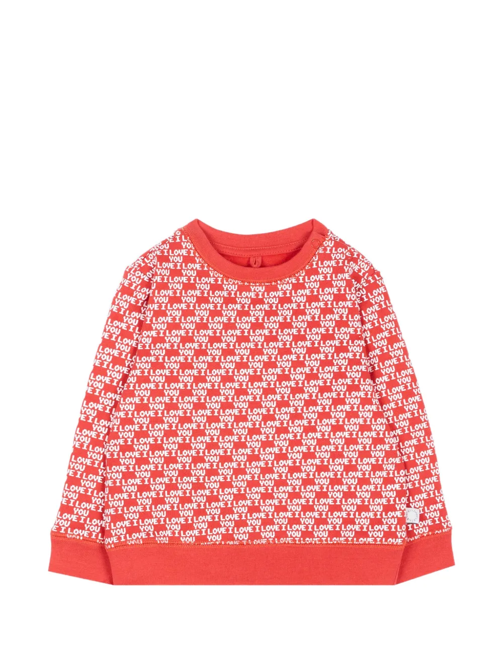 Stella McCartney Kids slogan-print cotton sweatshirt - Rosso