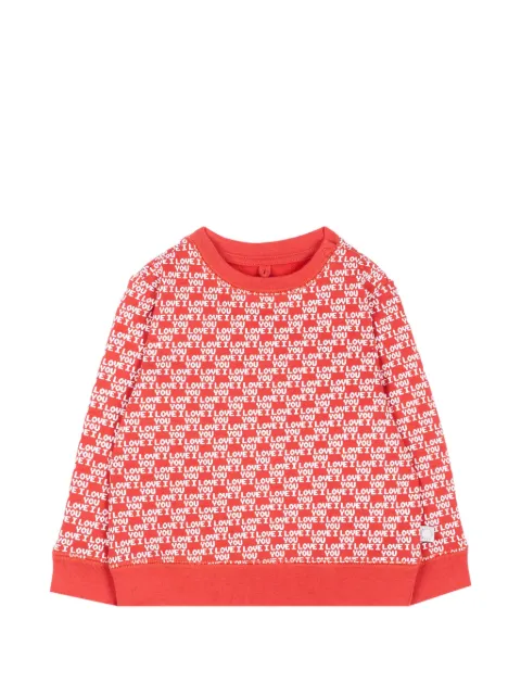 Stella McCartney Kids slogan-print cotton sweatshirt