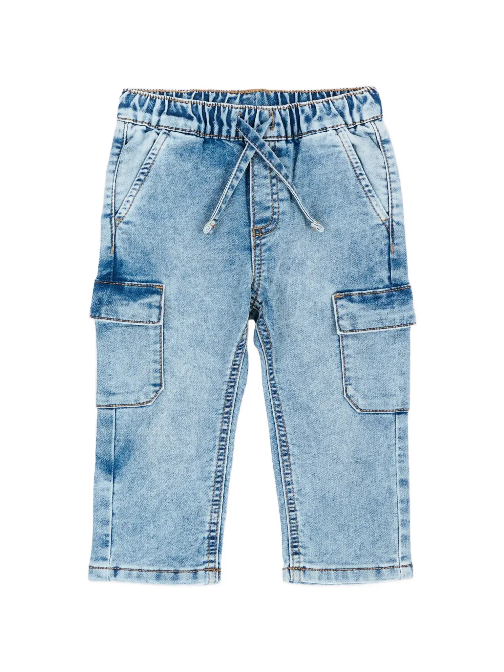Mayoral drawstring pockets jeans - Blu