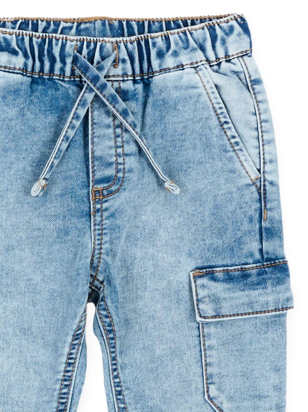 Mayoral Jeans met trekkoord en zakken Blauw