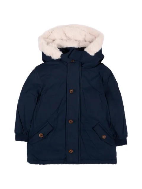 Mayoral faux-fur-trim padded jacket