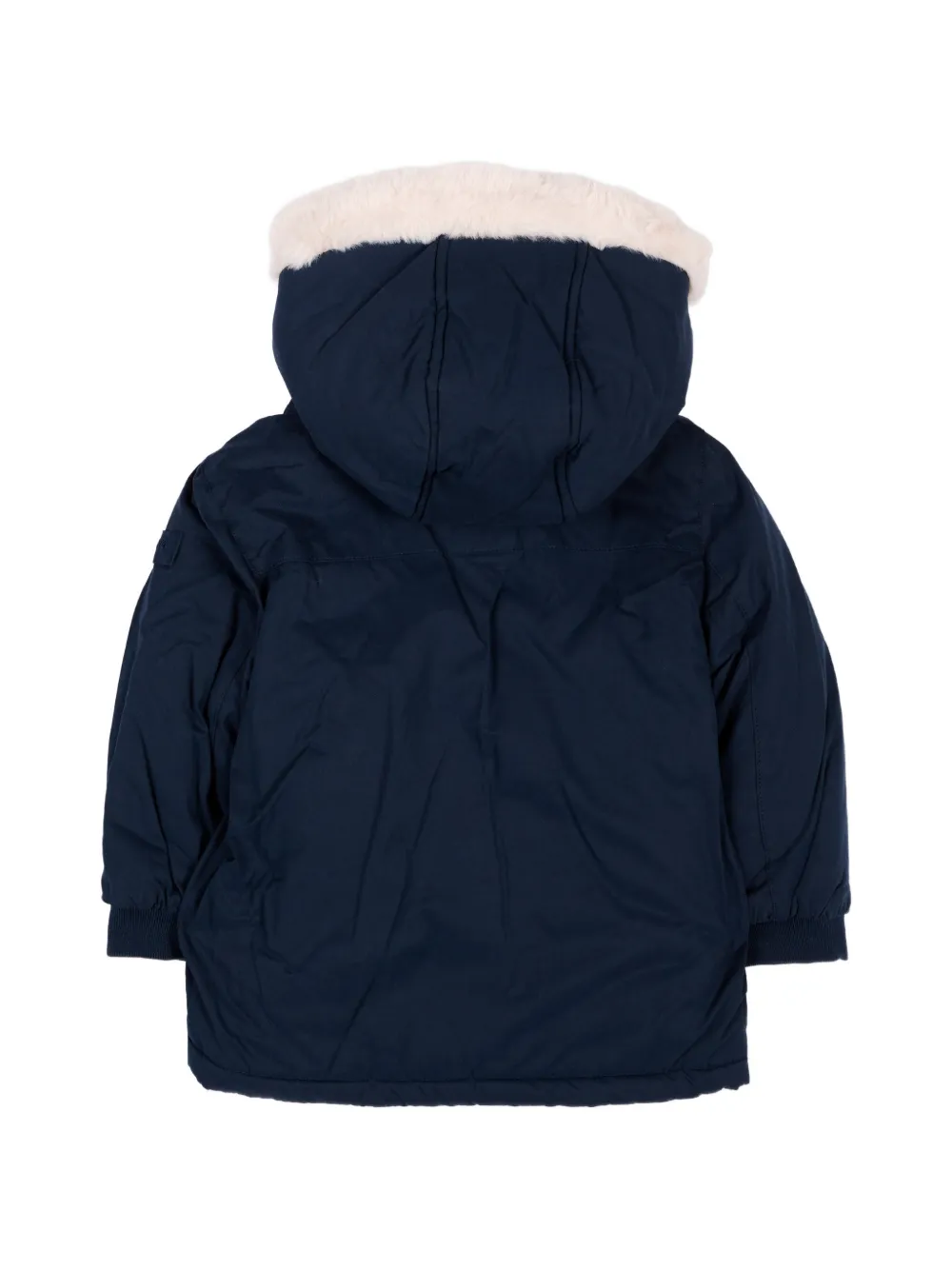 Mayoral Gewatteerd jack met afwerking van imitatiebont Blauw