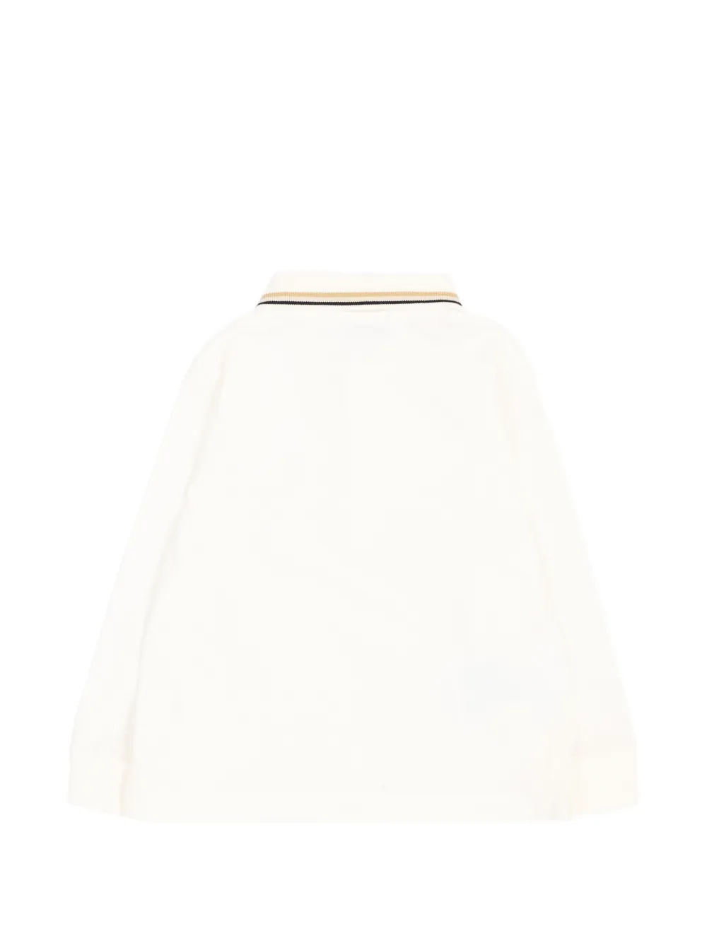 Mayoral Poloshirt met applicatie en lange mouwen Wit