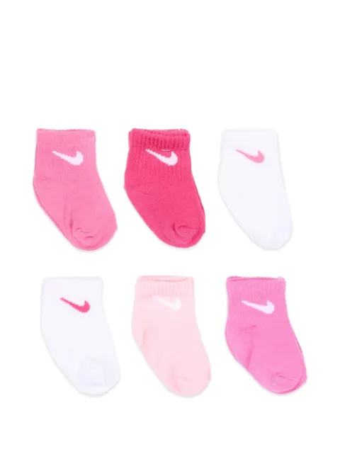 Nike Kids Swoosh logo-knit socks