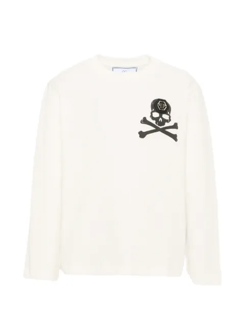 Philipp Plein Junior camiseta con logo y calavera estampados