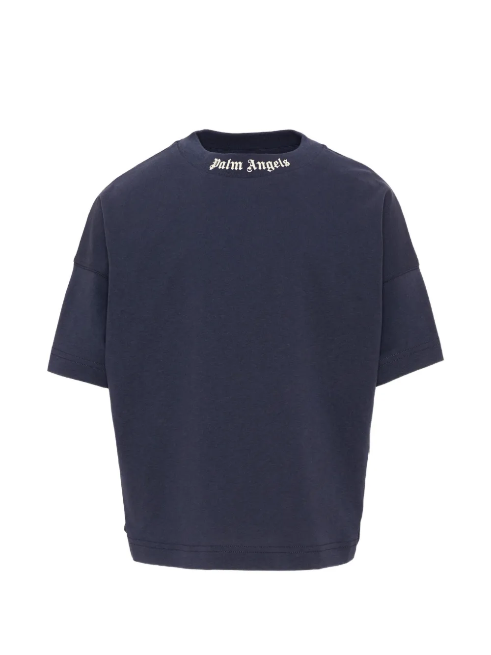 Palm Angels Kids logo-print T-shirt - Blu