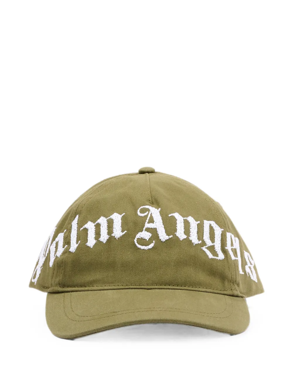 Palm Angels Kids Baseballkappe mit Logo-Stickerei - Grün