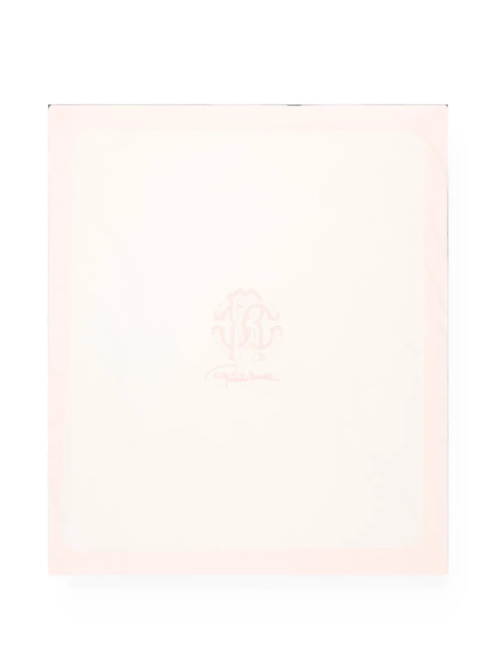 Roberto Cavalli Junior logo-print blanket - Rosa