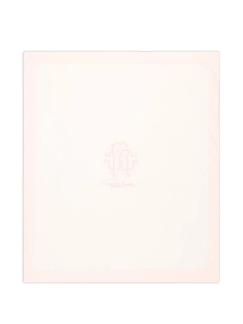 Roberto Cavalli Junior logo-print blanket - Rosa