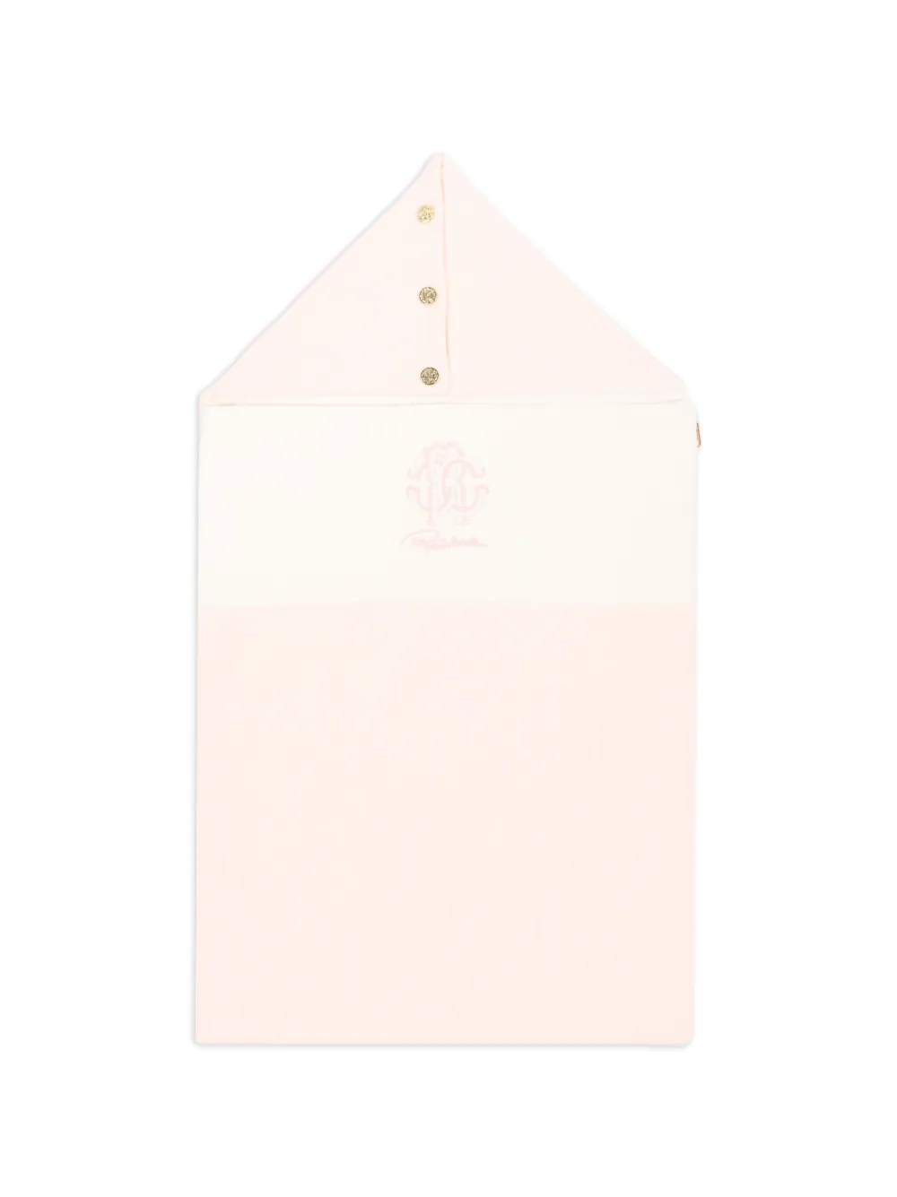 Roberto Cavalli Junior logo-embroidered buttoned nest - Rosa